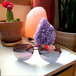 Guess pink mirror sunglasses